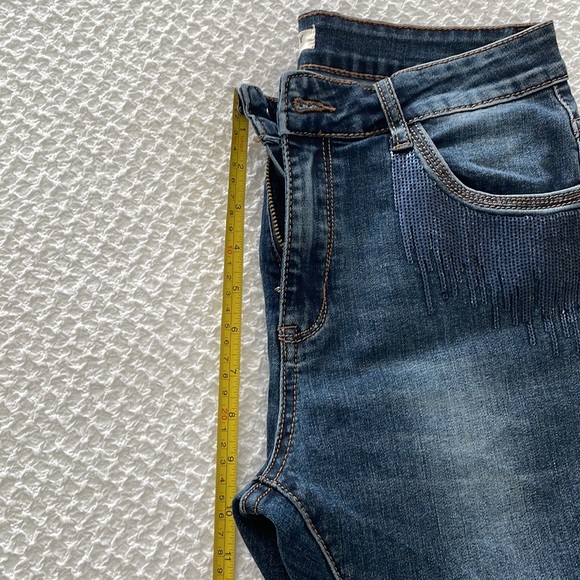 JEWELLY Stretch Jeans w/Sequins. Size S/36 (fits sz 6) - Picture 7 of 10